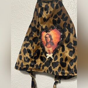 Cats got the cream Sz small/ medium Lana Del Rey leopard print halter